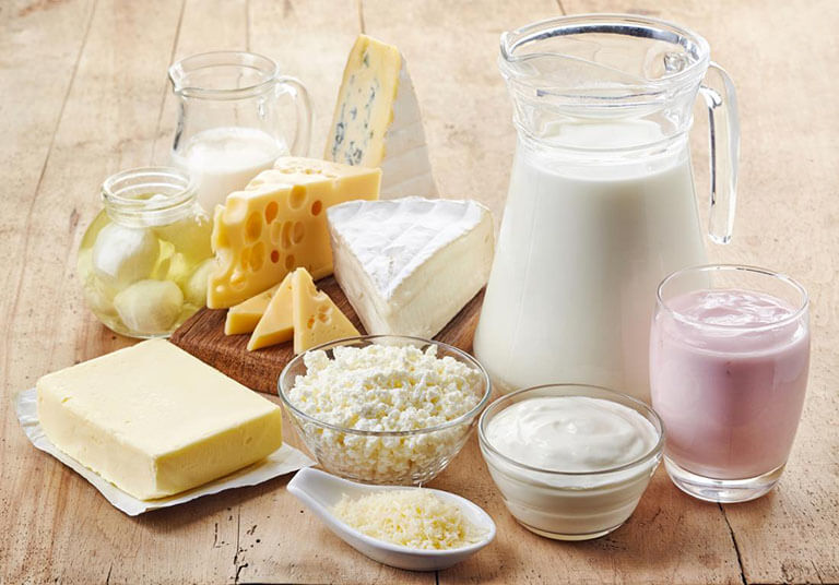 Sữa và các sản phẩm từ sữa giàu protein