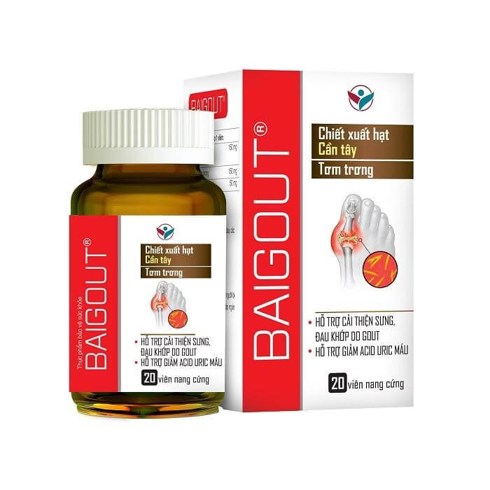 Sản phẩm Baigout giúp giảm acid uric và các cơn đau hiệu quả