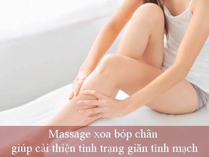 Massage xoa bóp chân giúp cải thiện tình trạng suy giãn tĩnh mạch
