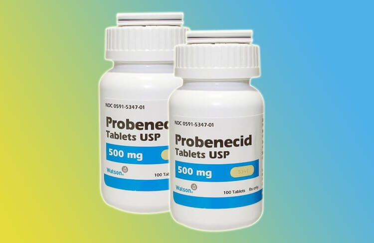 Probenecid làm tăng hoạt động đào thải acid uric