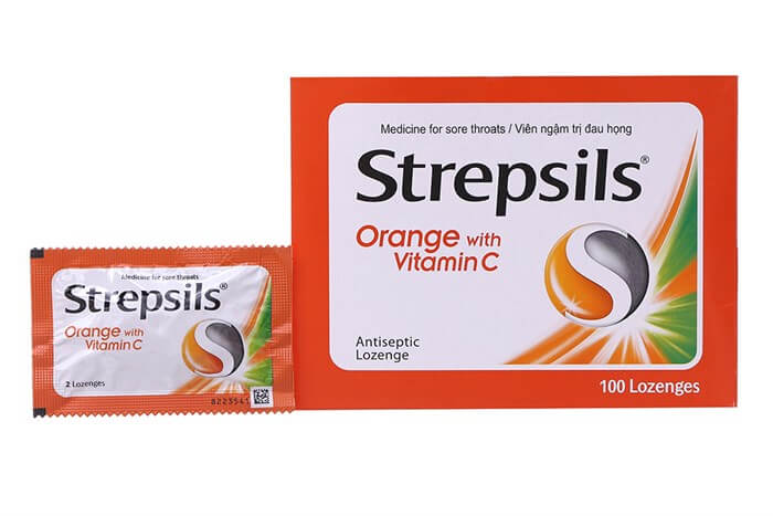 Sử dụng viên ngậm Strepsils giúp giảm các triệu chứng do viêm họng