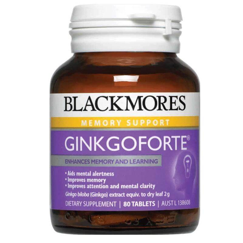 Viên uống Blackmores Ginkgo forte giúp cải thiện lưu thông máu