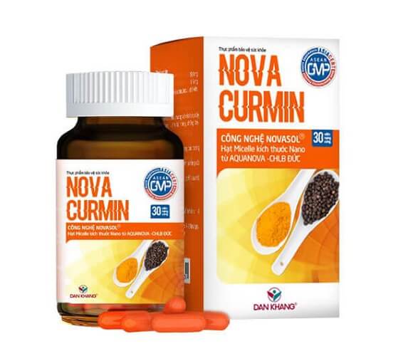 Viên uống Novacurmin giúp giảm đau dạ dày hiệu quả
