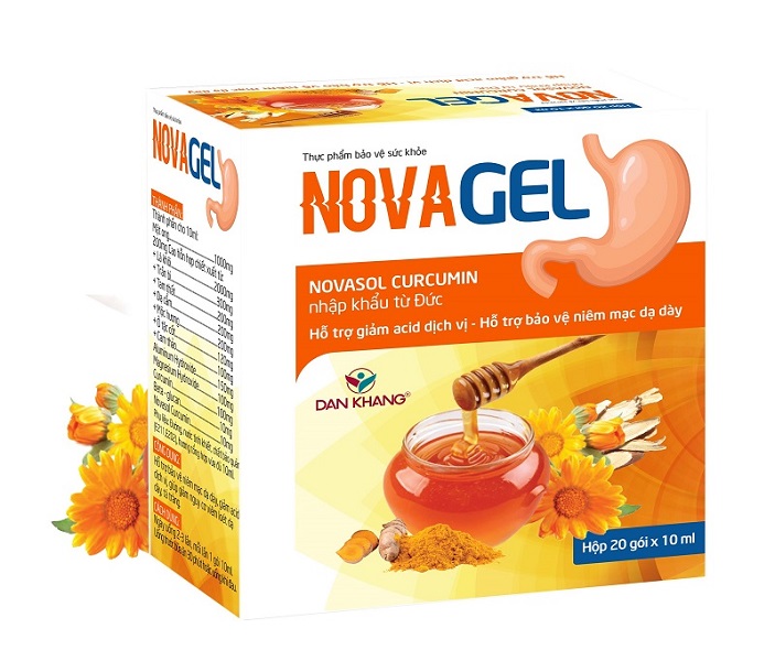 Sản phẩm Novagel hỗ trợ giảm đau thượng vị dạ dày và tình trạng trào ngược dạ dày hiệu quả
