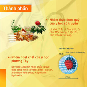 Thành phần chính có trong sản phẩm Novagel