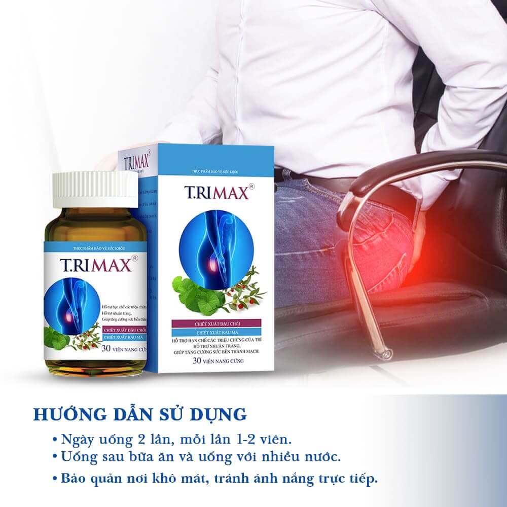 Viên Uống Trimax - Hỗ Trợ Giảm Triệu Chứng Của Bệnh Trĩ - Dân Khang Pharma
