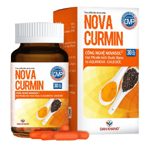 Sản phẩm Novacurmin với các thành phần từ thiên nhiên tốt cho dạ dày