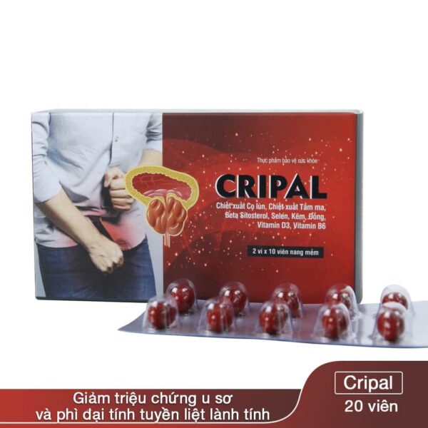 Hộp sản phẩm Viên uống Cripal