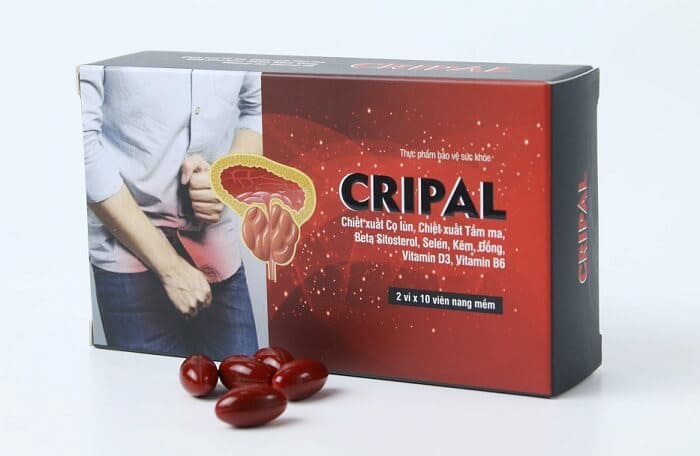 Viên uống Cripal hỗ trợ giảm các triệu chứng của bệnh phì đại tuyến tiền liệt