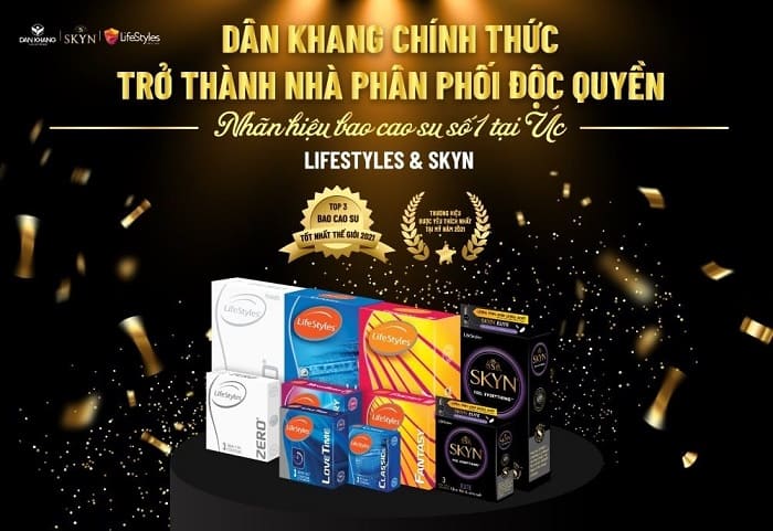 Dân Khang Pharma nhà phân phối độc quyền của nhãn hiệu LifeStyles trên toàn lãnh thổ Việt Nam