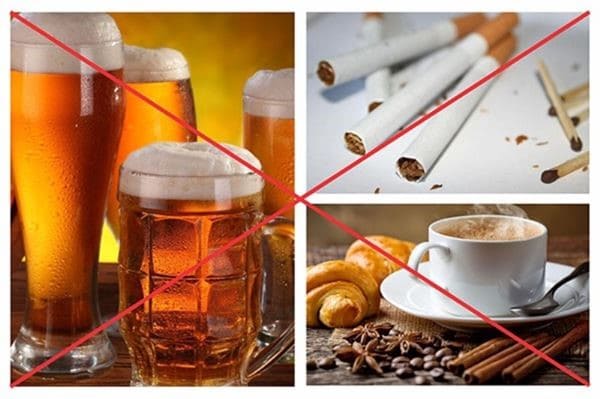 Người bị viêm tuyến tiền liệt không nên sử dụng bia rượu và các loại đồ uống chứa cafein