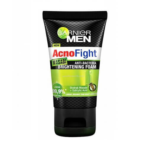 Sữa rửa mặt ngừa mụn, giảm thâm Garnier Men Acno Fight Wasabi