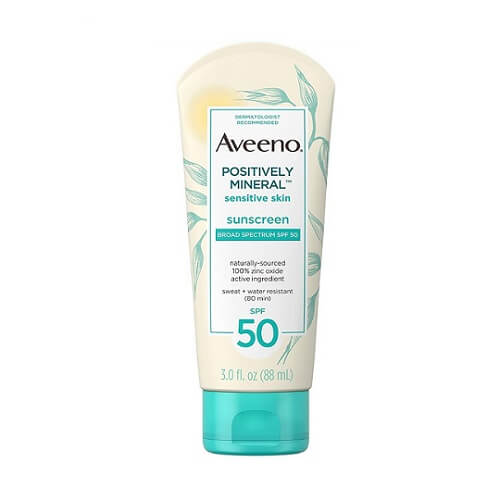 Kem chống nắng cho bà bầu Aveeno Positively Mineral Sensitive Sunscreen