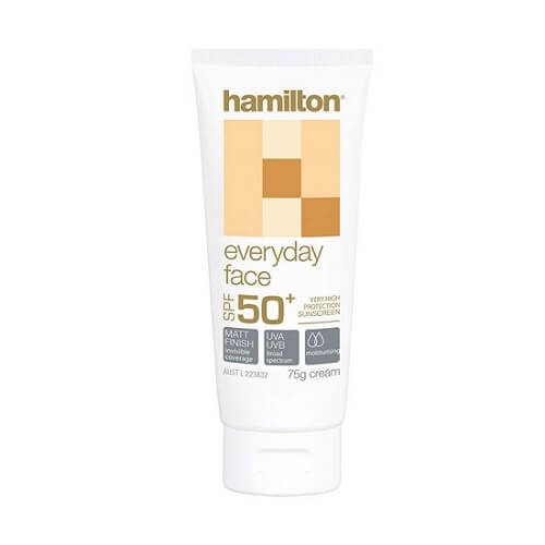 Kem chống nắng không cồn Hamilton Everyday Face Cream SPF 50+