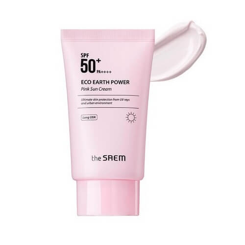 Kem chống nắng vật lý SAEM Eco Earth Power Pink Sunscreen SPF 50+ PA ++++