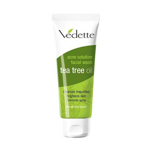 Sữa rửa mặt Việt Nam Vedette Acne Solution Facial Wash Tea Tree Oil