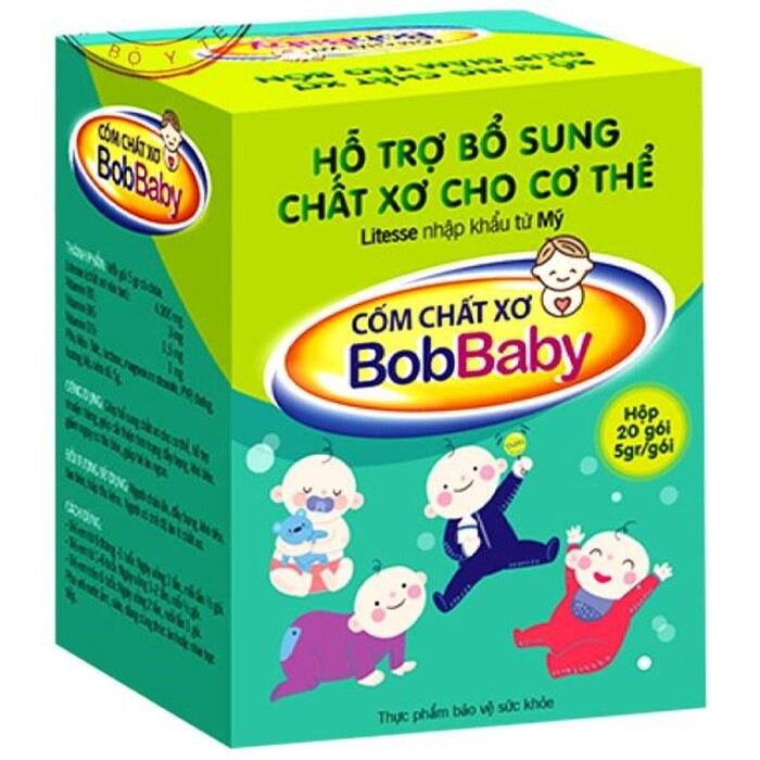 Sản phẩm cốm chất xơ BobBaby hỗ trợ cung cấp chất xơ cho trẻ bị táo bón
