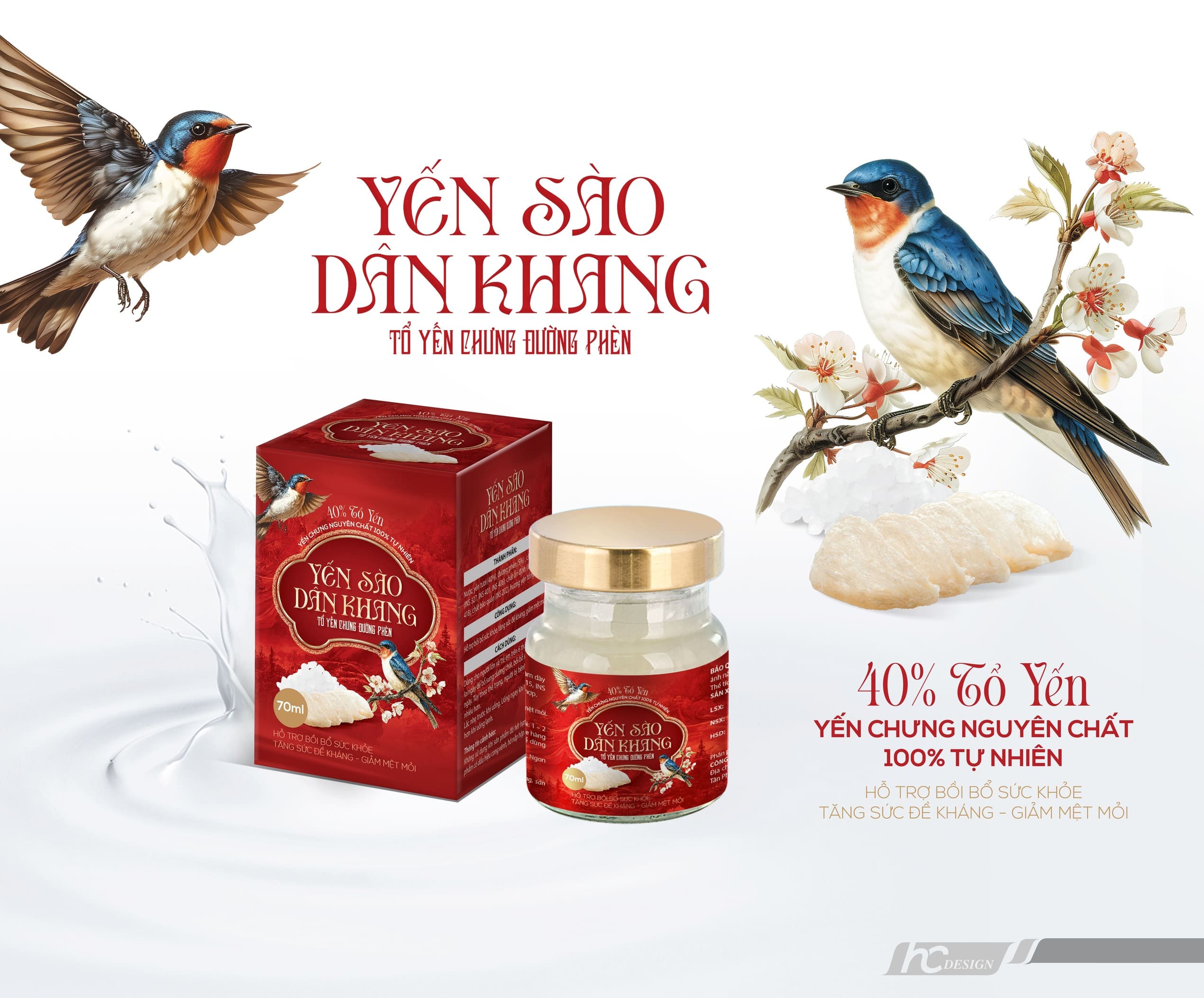 tổ yến chưng đường phèn