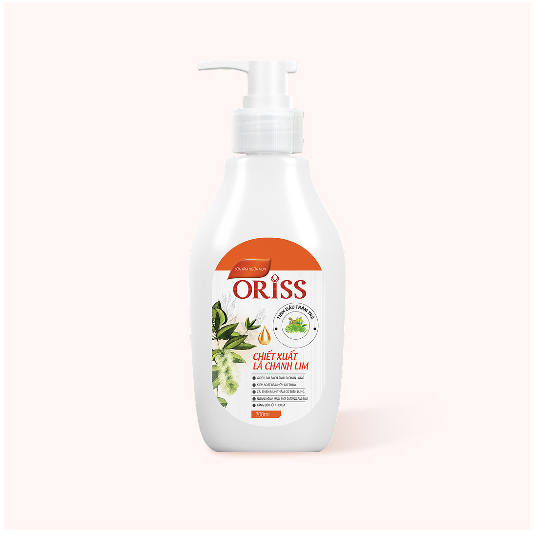 SỮA TẮM NGỪA MỤN ORISS - Làm sạch lổ chân lông, giảm mụn lưng hiệu quả - 300ml